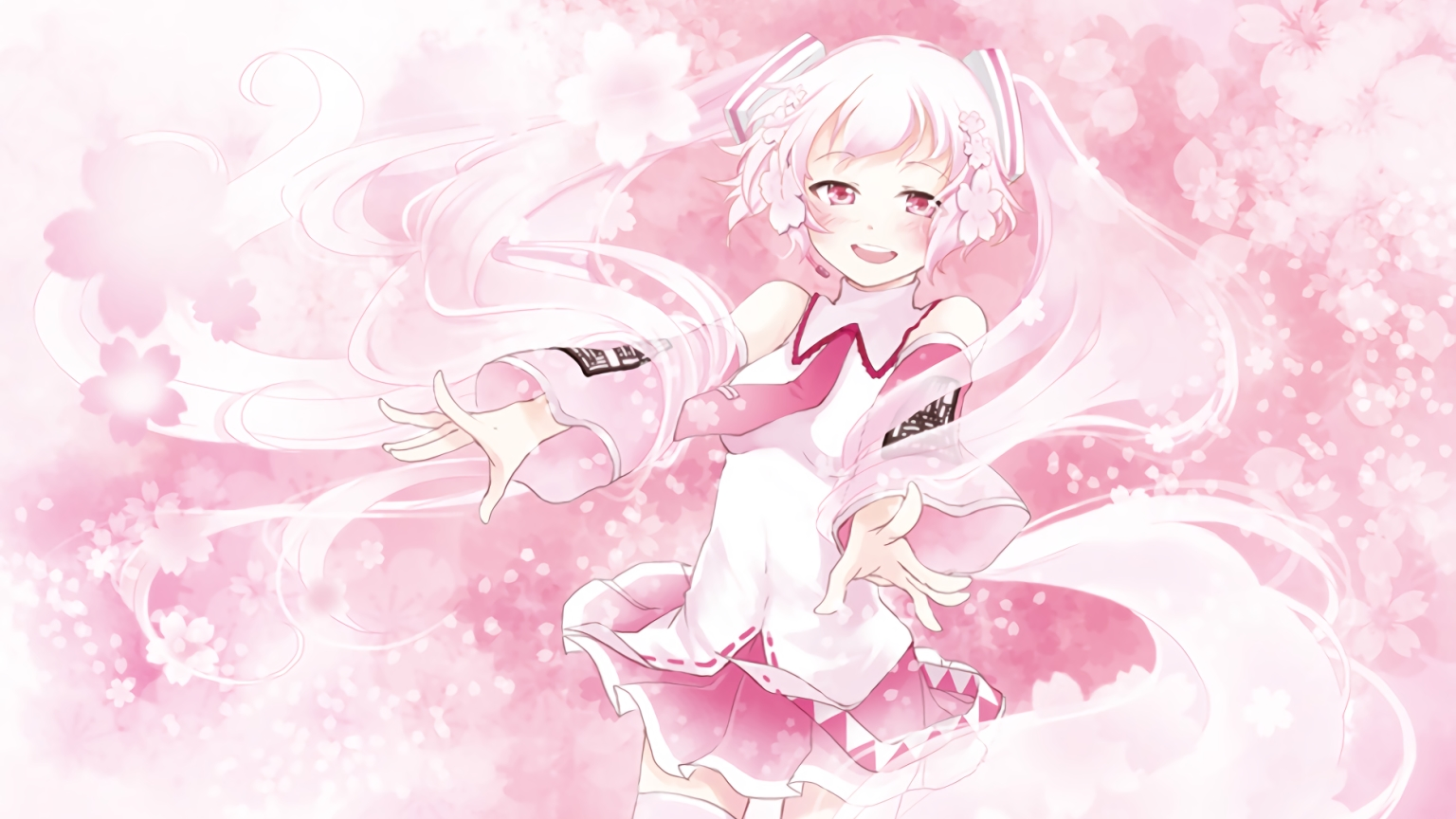 【横屏壁纸裁剪】春眠不觉樱初音01
