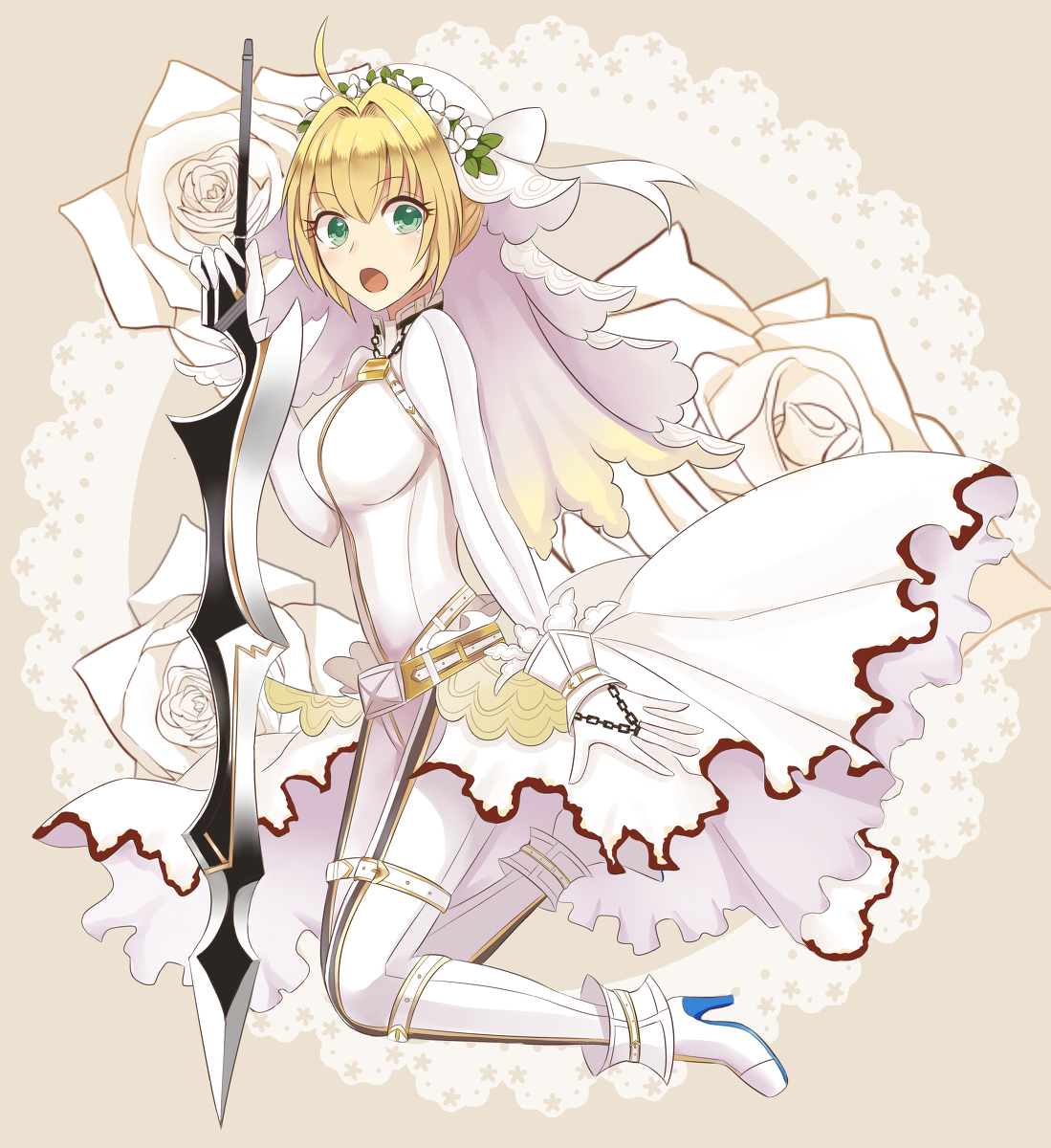 fgo 插图 【二百一十四】尼禄.花嫁