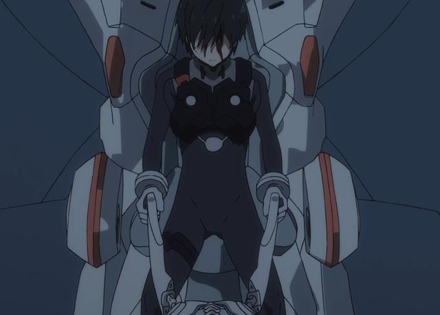 因为驾驶franxx,两人的意识要结合,此时莓窥探到的广心中的画面,全是