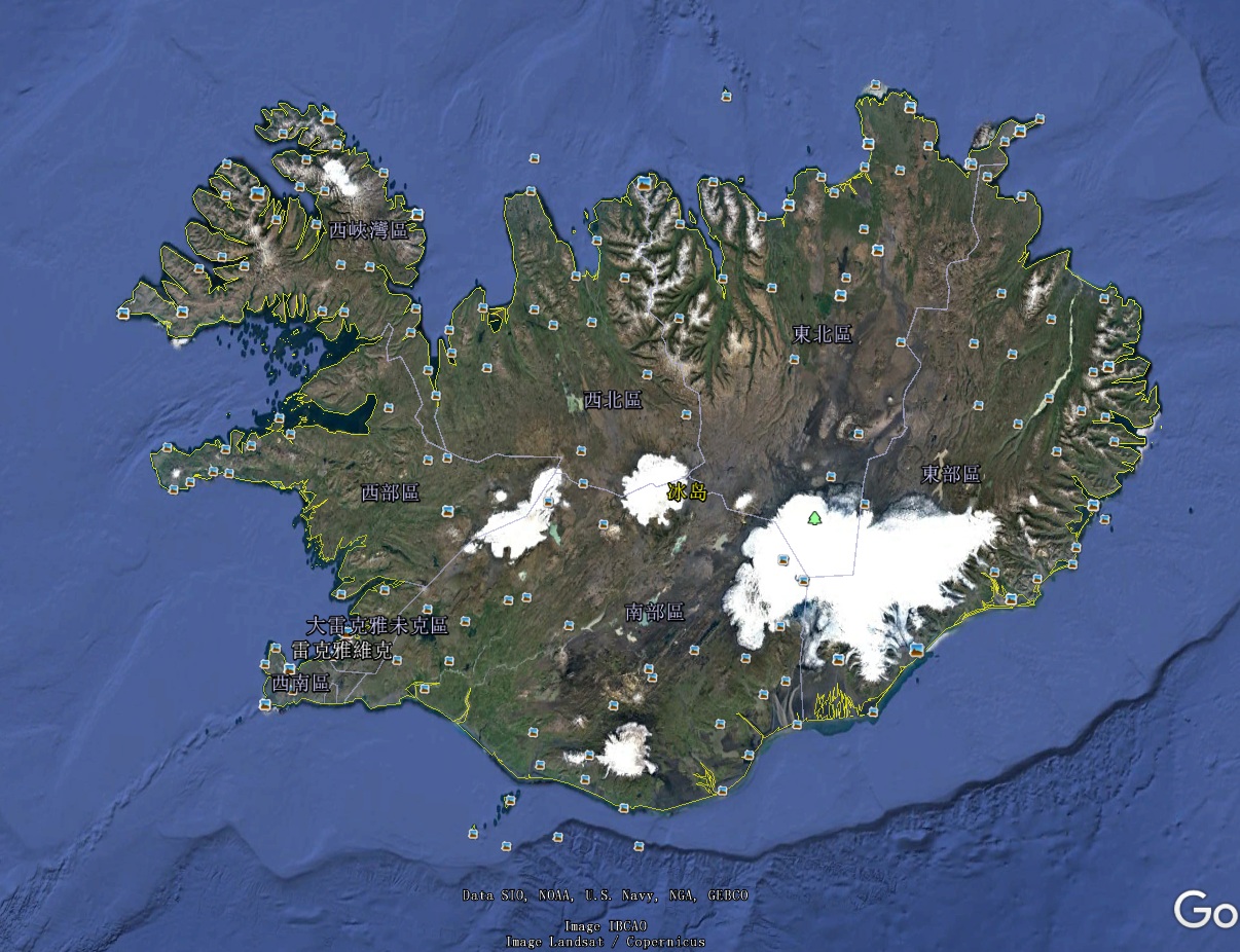 冰岛是北大西洋的一个岛国,是欧洲少见的采用意译的国家