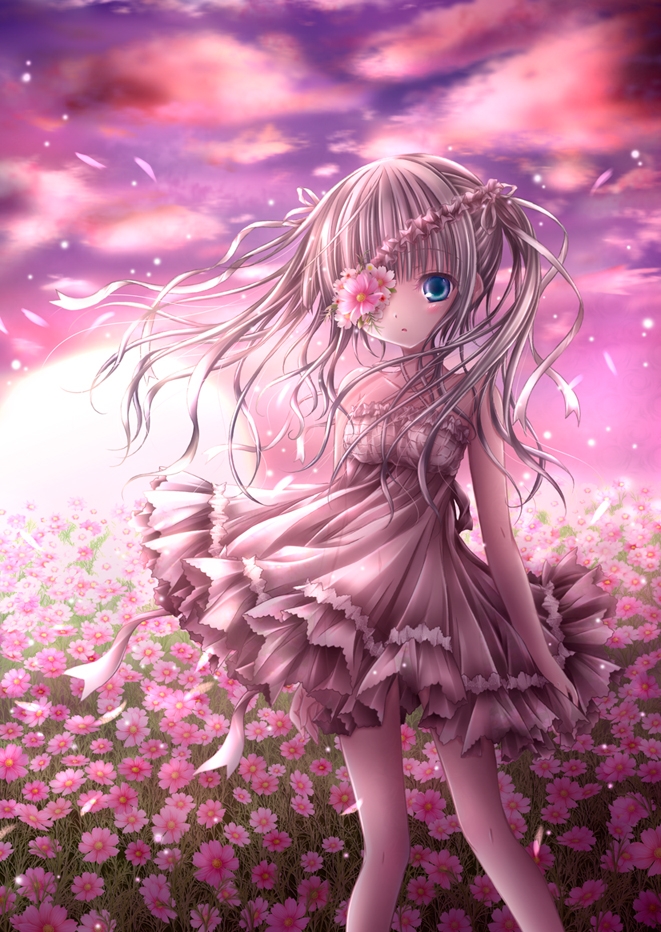 动漫壁纸分享三期:梦幻萌系少女(~▽~)