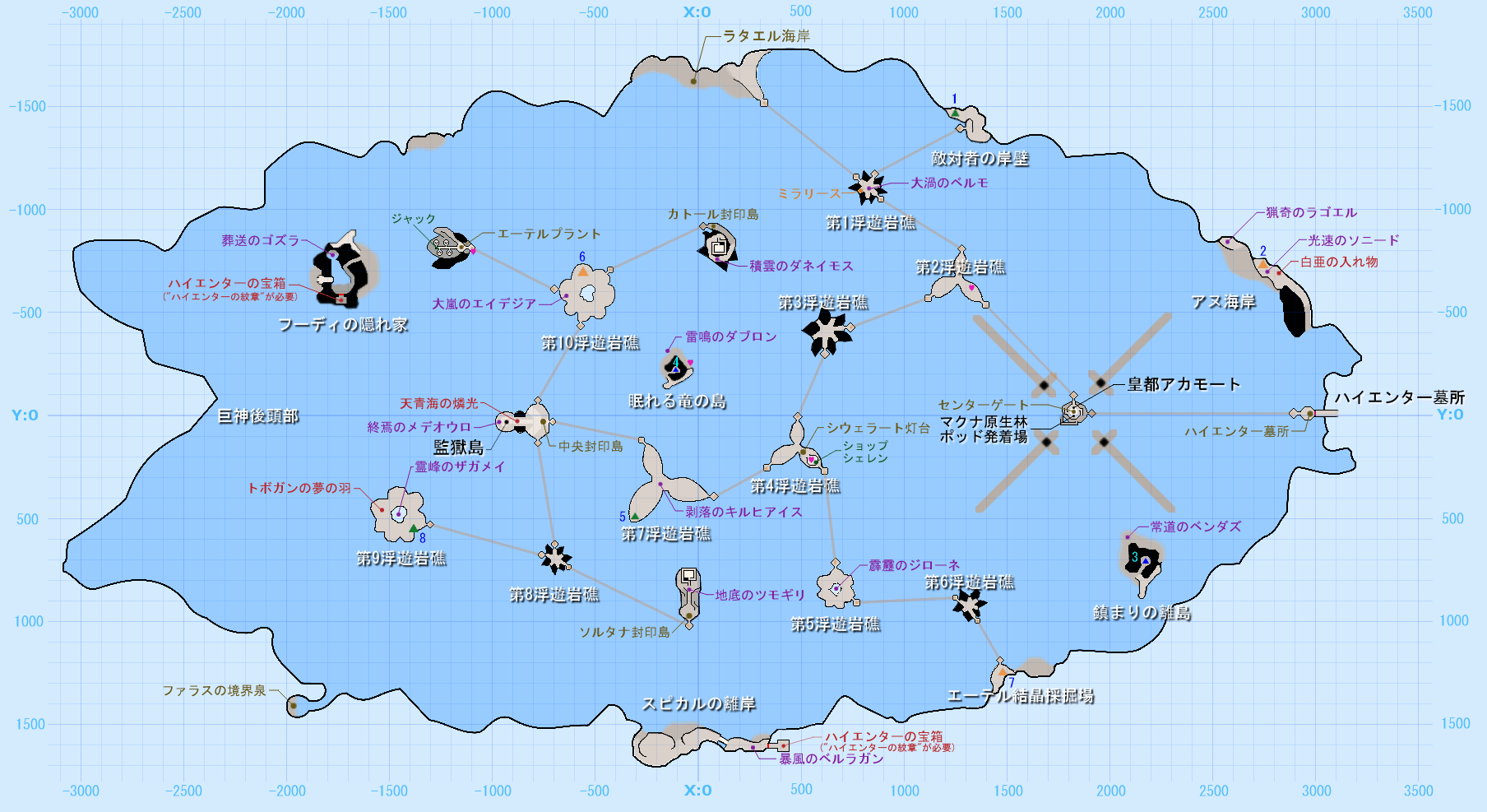 几年前玩3ds版异度之刃1时找到的全地图要素日文版有爱自取