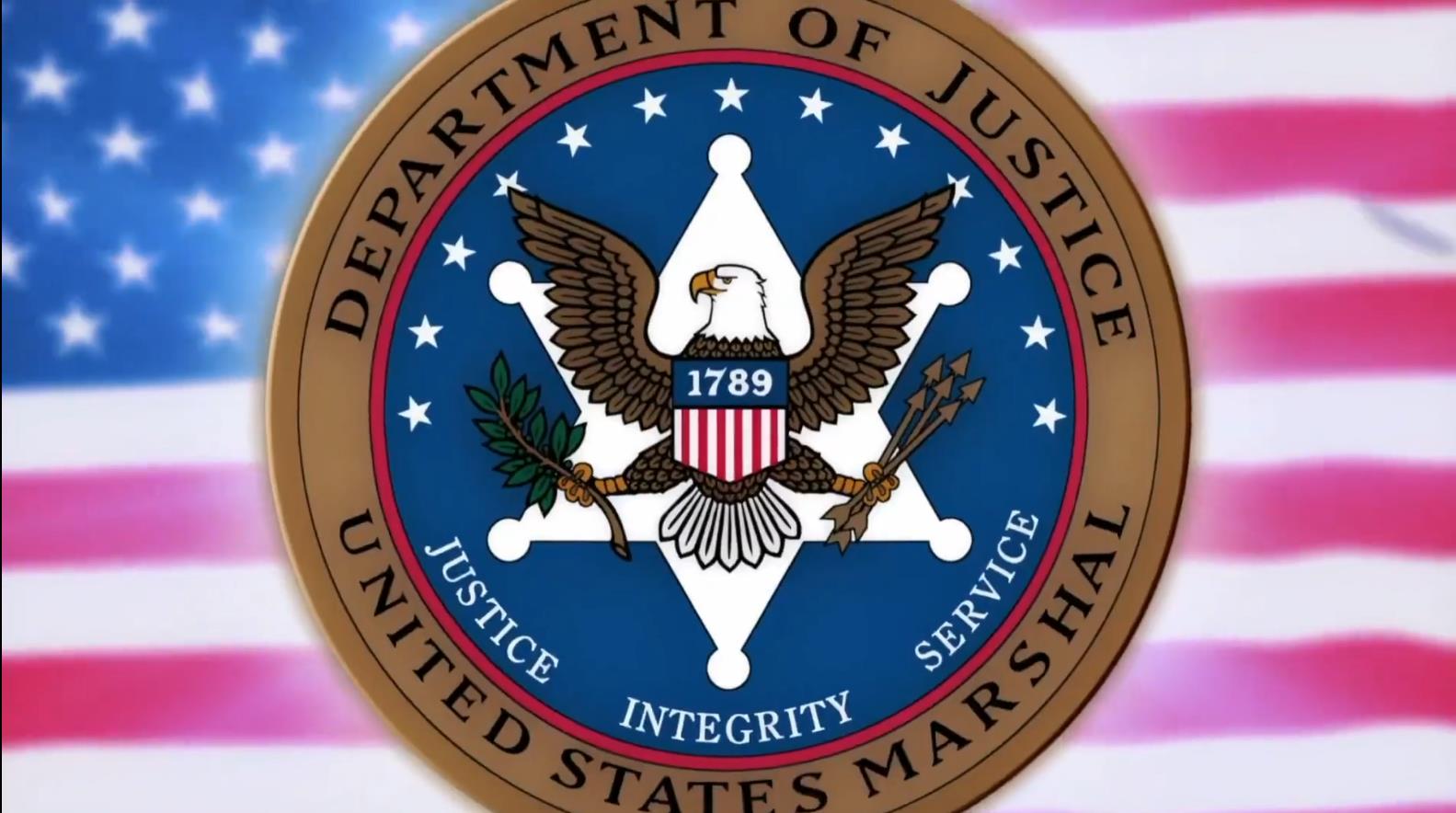 美国法警警徽,第一眼还真看成了fbi徽章