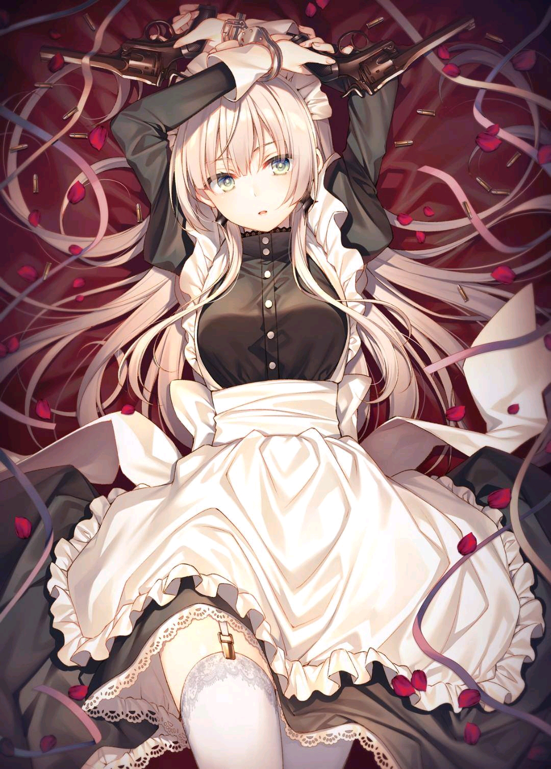睡意朦胧的动漫少女.