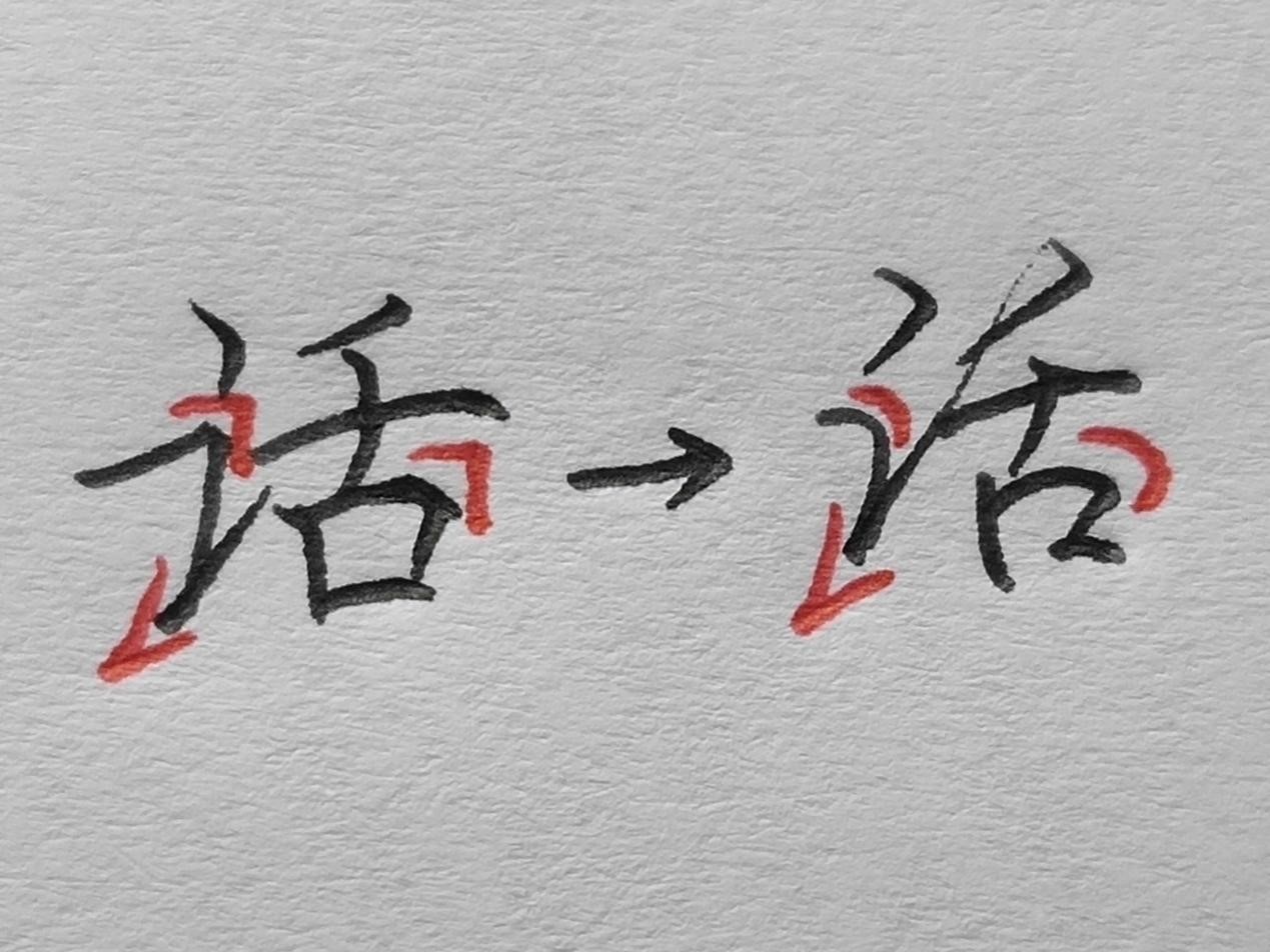 中国汉字书写规律之以圆代方