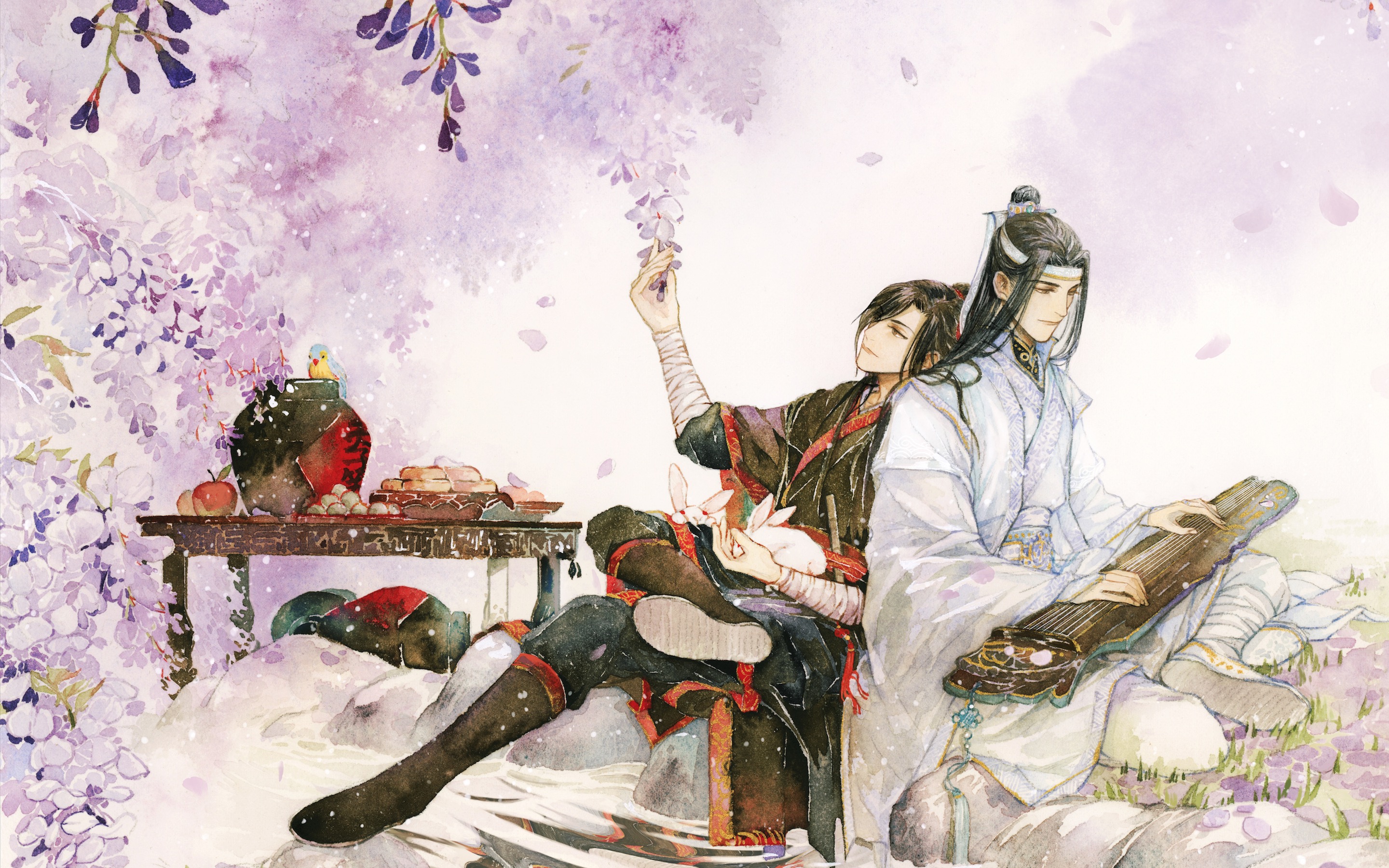 【板绘画师《魔道祖师》同人插画:兄弟情yyds