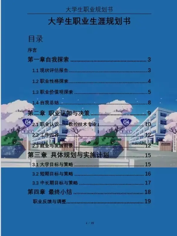 大学生职业生涯规划书