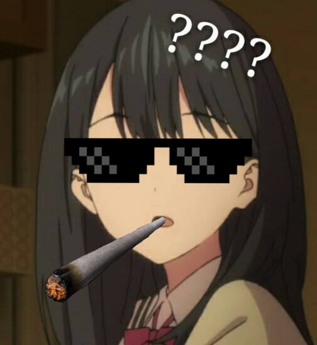 马赛克眼镜二次元图片