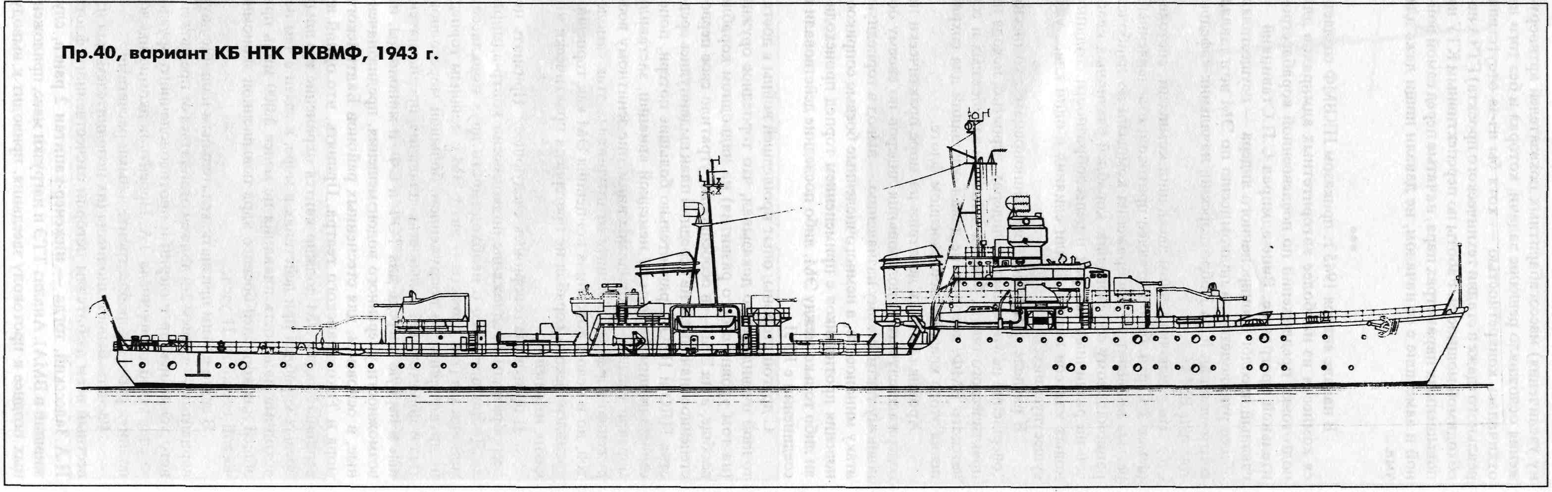 苏联20年的驱逐舰经验总结——40型驱逐舰