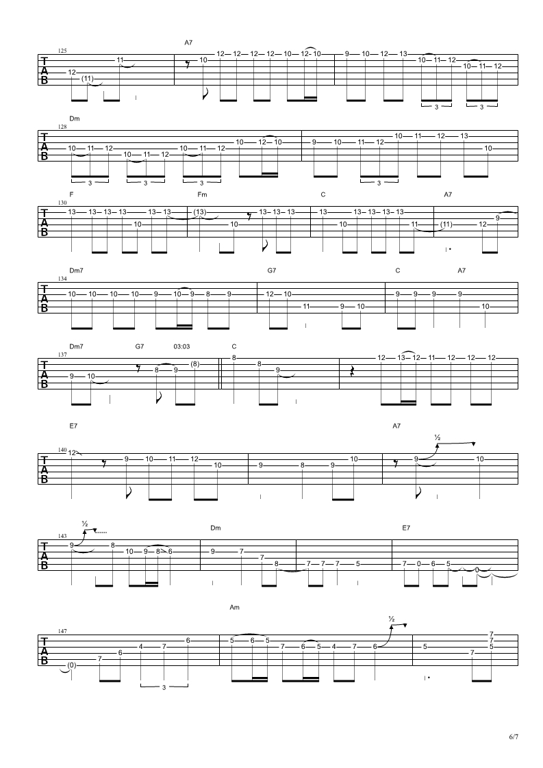 all of me吉他谱,all of me爵士谱 吉普赛爵士吉他 | all of me