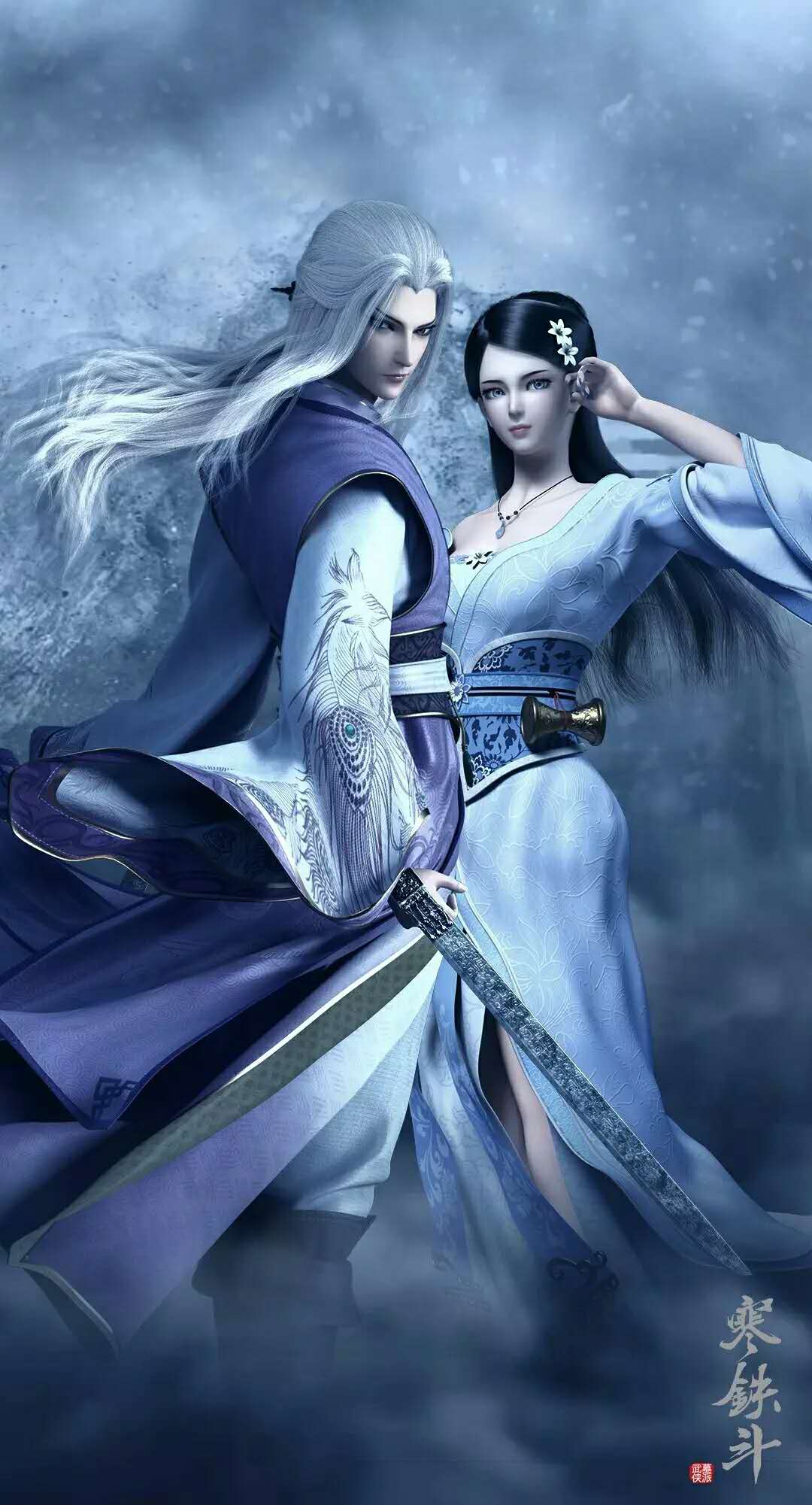 【风落】楼满风&寒千落-壁纸