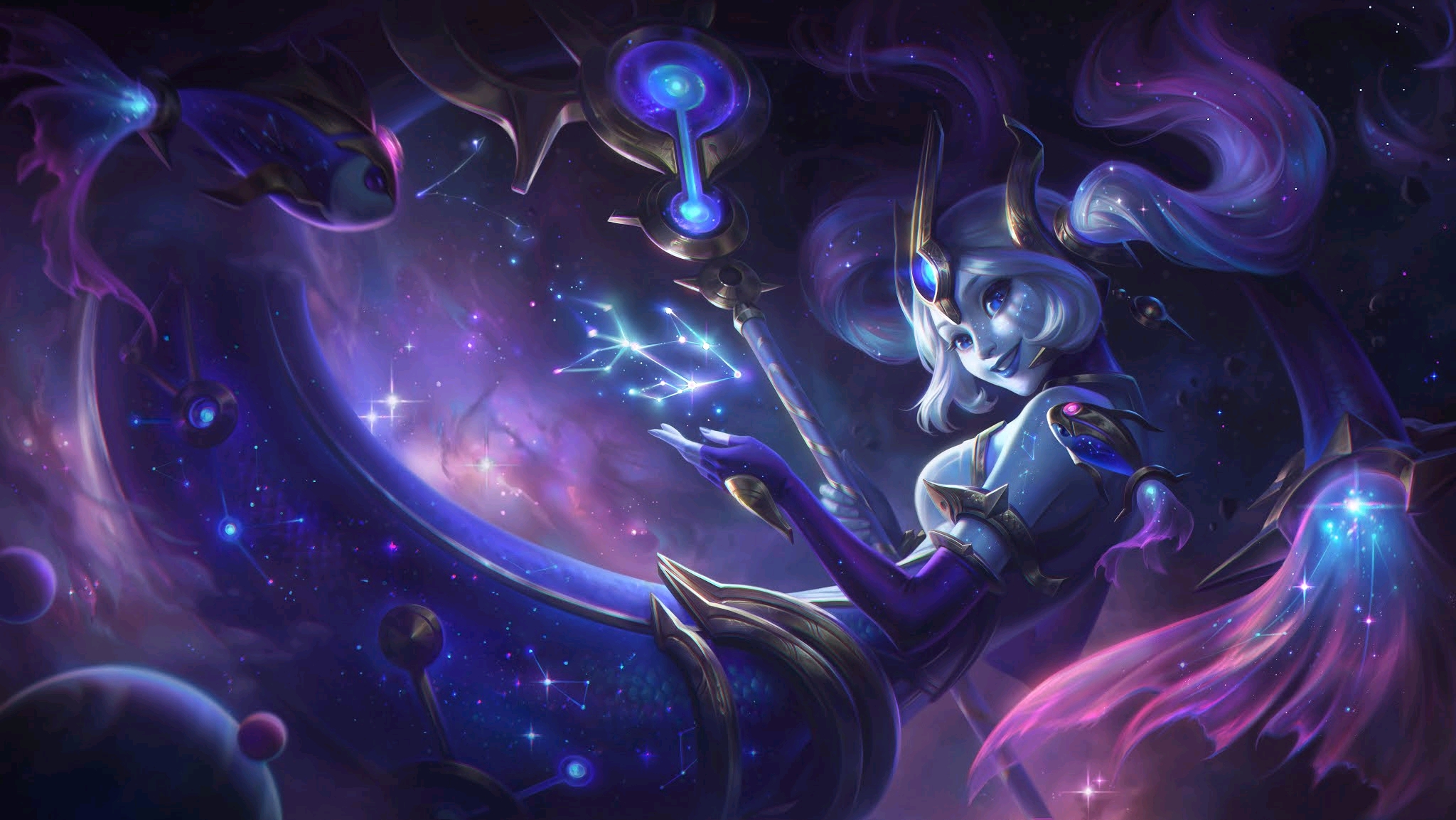 lol【英雄联盟】美服测试服今日更新:星系命名的系列及至臻奶妈新皮肤
