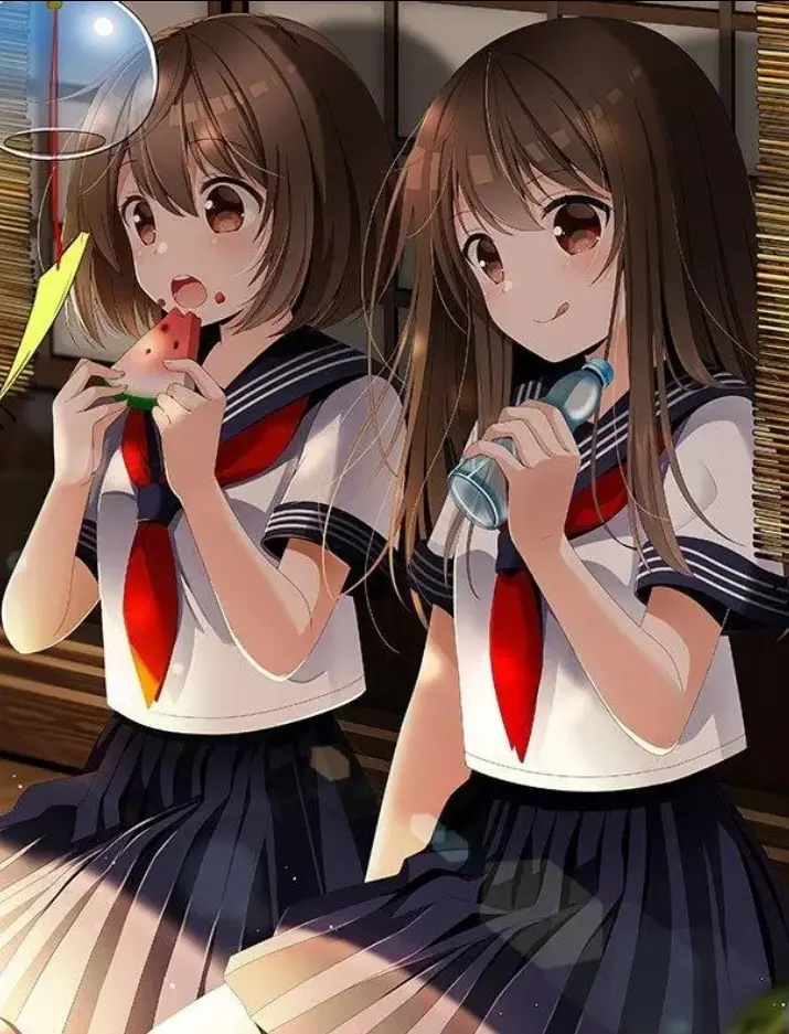 手机壁纸|二次元校园女生 水手服 by:b站盐泽 2020年5
