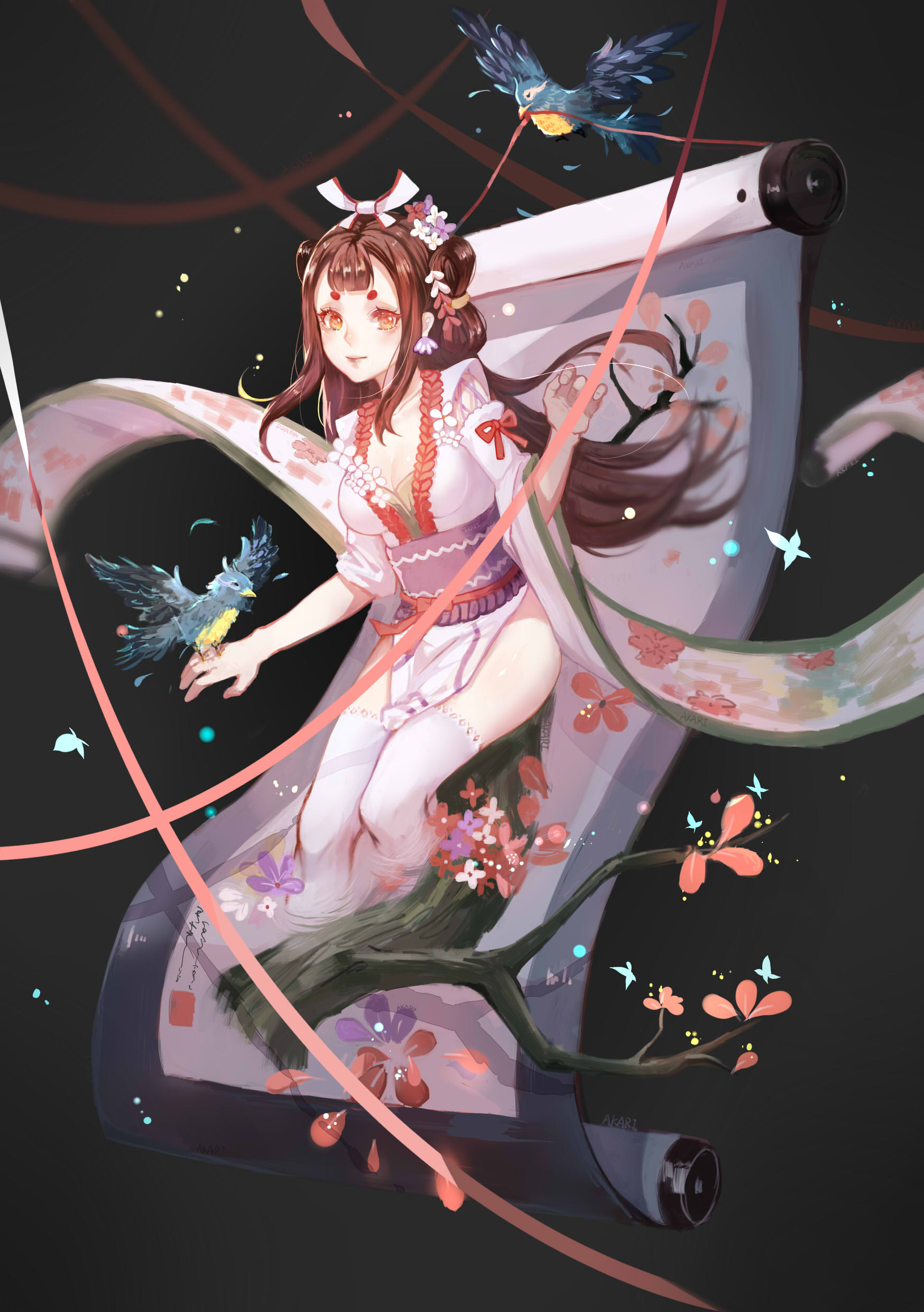 p站美图画师分享阴阳师花鸟卷第二十一期推荐