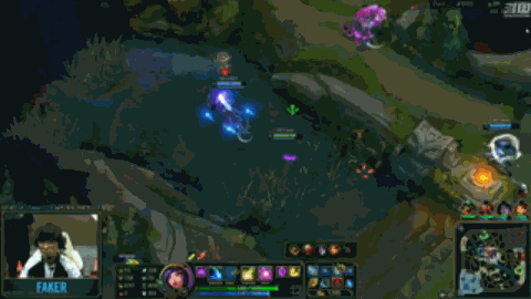 faker使用妮蔻,疯狂切屏的他回到自己视角时却已经被秒杀,金身,大招和