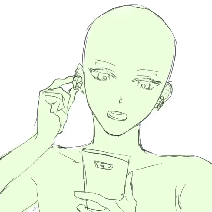 【绘画参考】"你所拨打的电话正在通话中"头像绘制模板