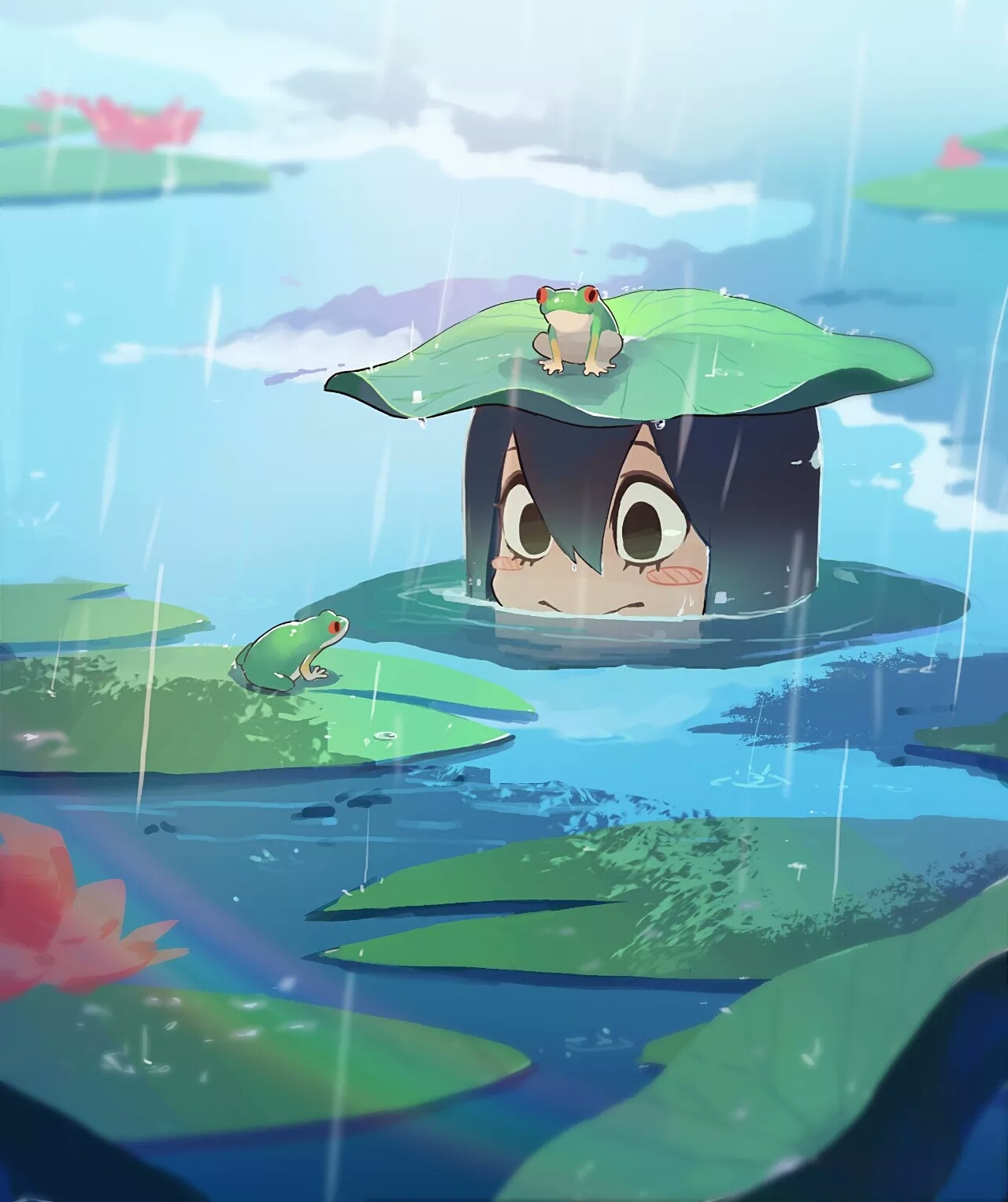 二次元动漫壁纸"雨"