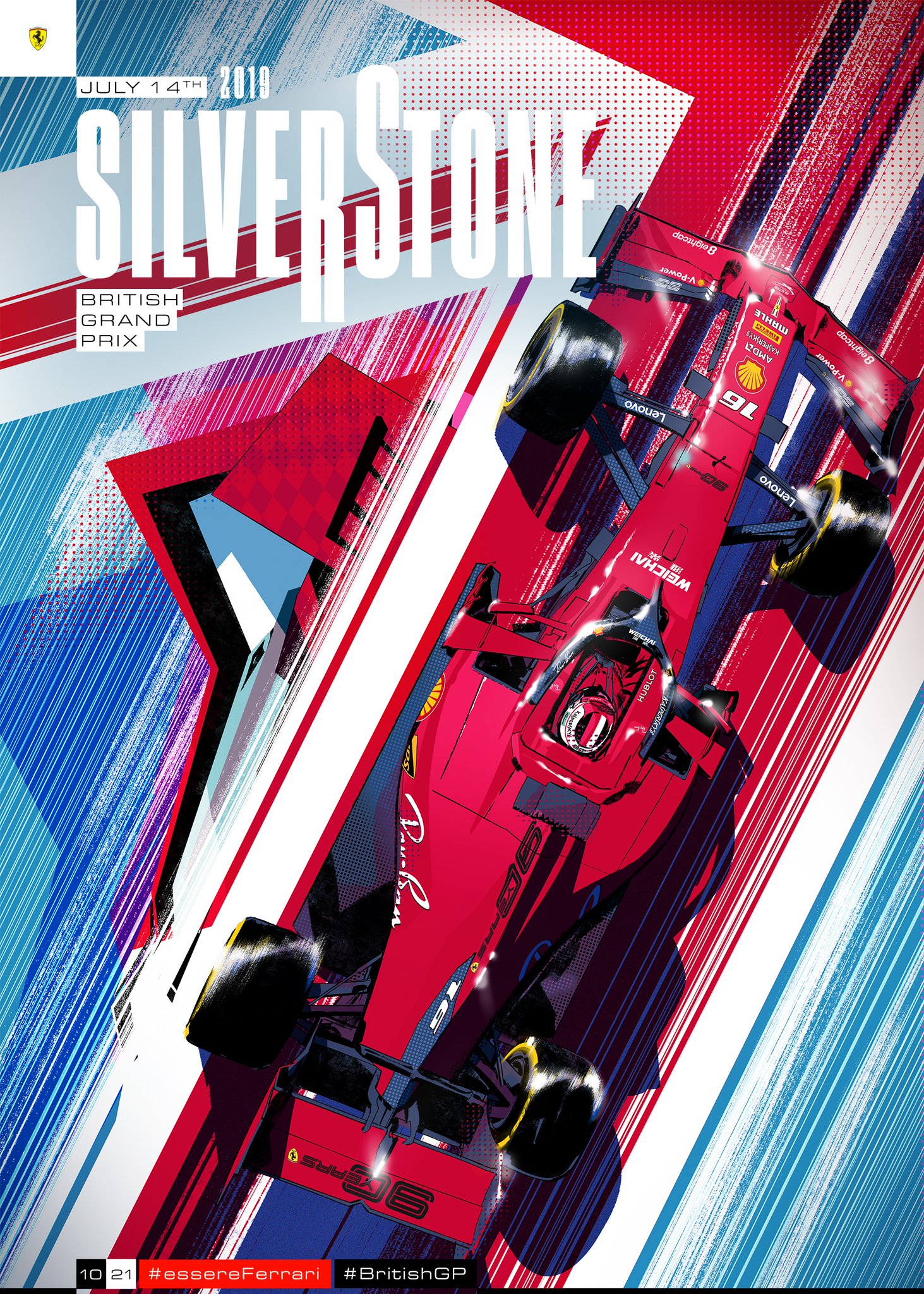 法拉利f1车队2019赛季21站高清海报合集