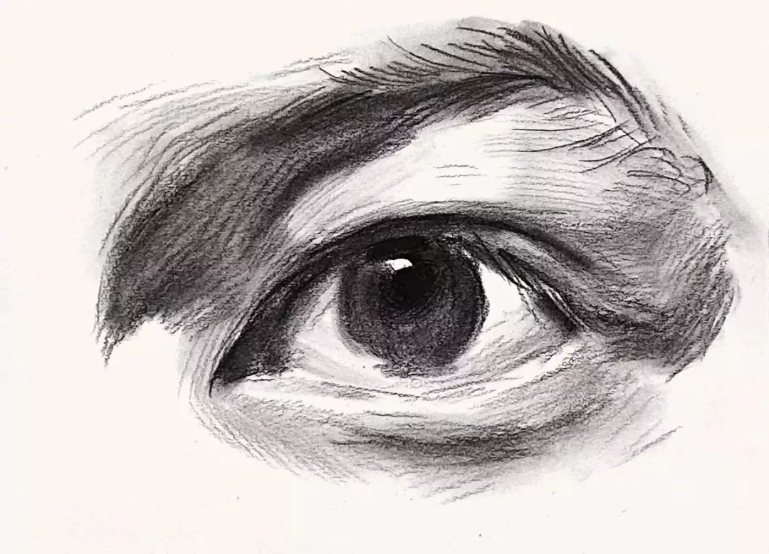 美术生联考素描五官之眼睛的结构画法——内附详细作画步骤图