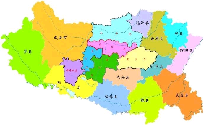邯郸市地图