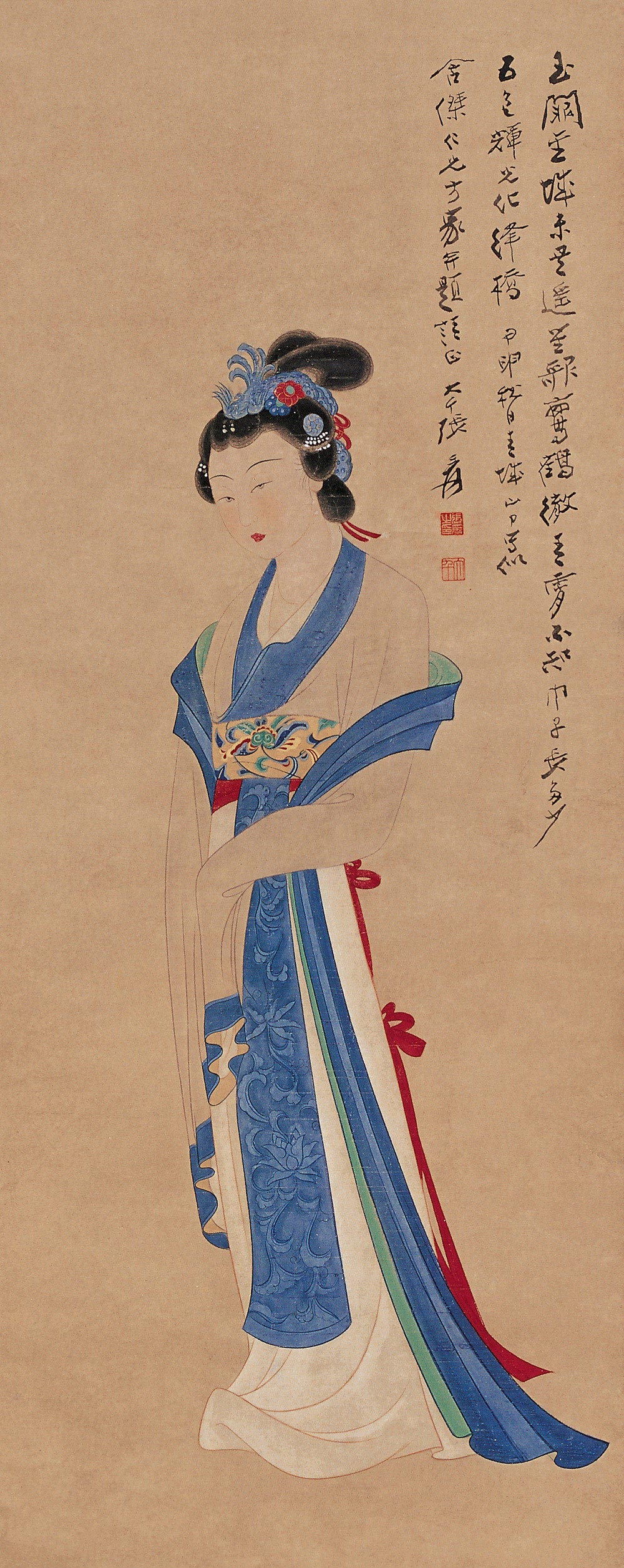 张大千人物画