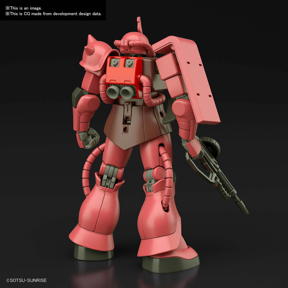 新钢『复古造型的新生红扎:hg ms-06s 夏亚专用扎古(新生)7月