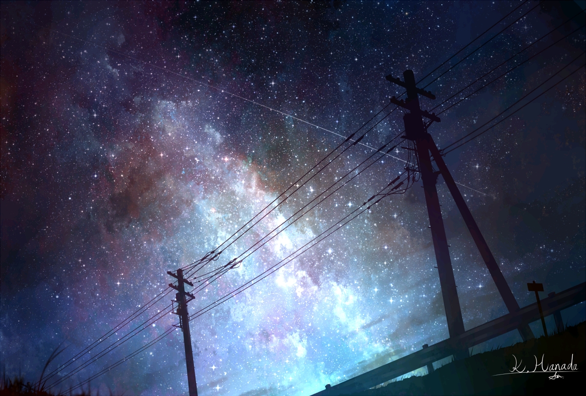 介 alpcmas pixiv画师id: 2351667作品标签: #オリジナル #風景 #空 #夜空 #星空 #星