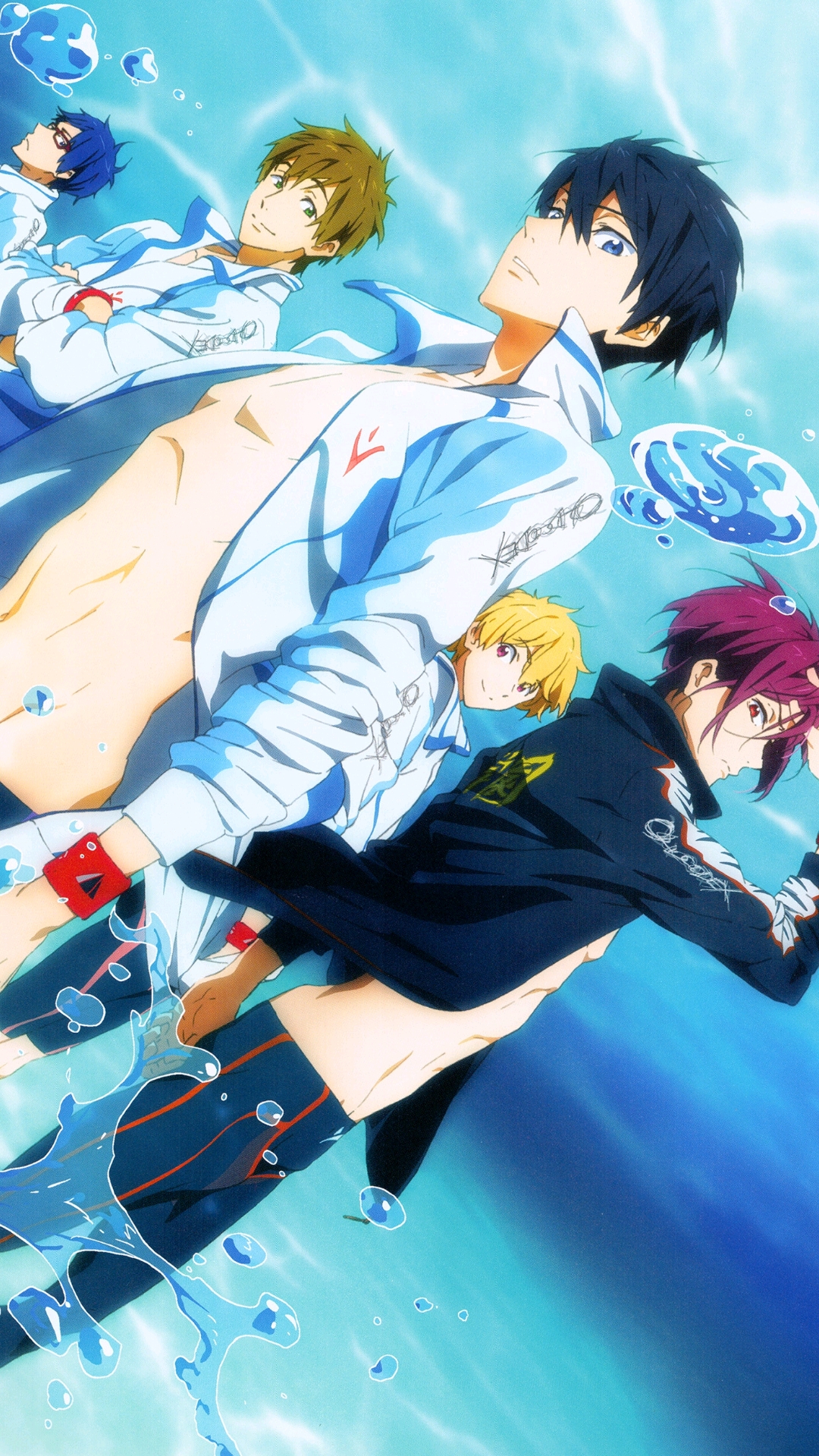 free!男子游泳部〗七濑遥×橘真琴×叶月渚×松冈凛的同人插画作品