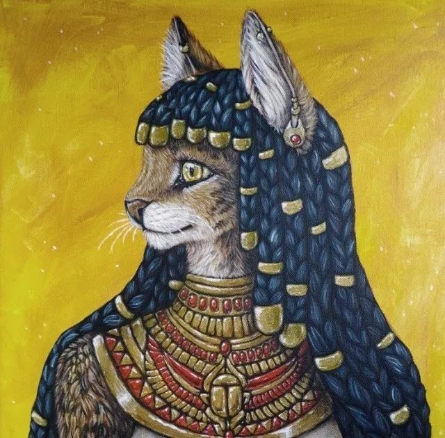 古埃及猫女神巴斯特想象图