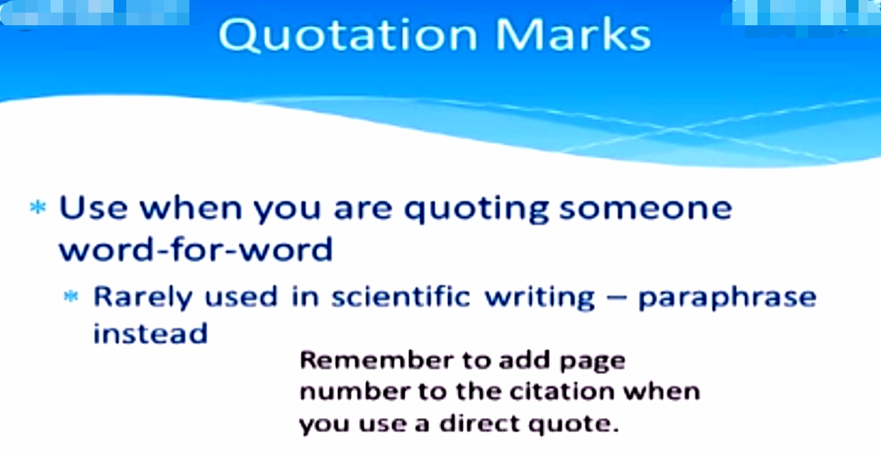 punctuation: quotation marks 引号