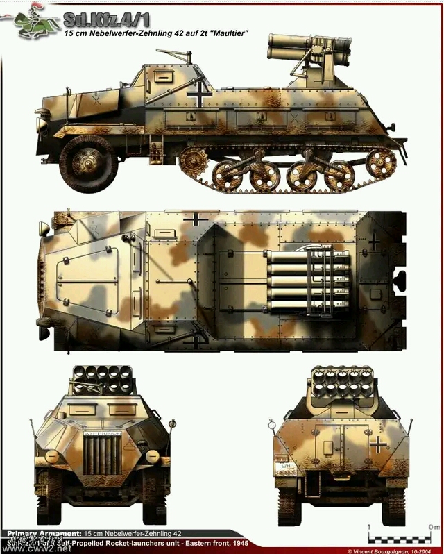 分享一些装甲车三视图二战篇