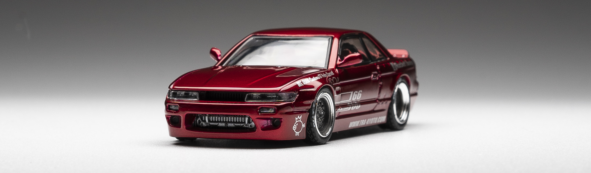 inno丨nissan silvia s13 v1 pandem/rocket bunny 金属红