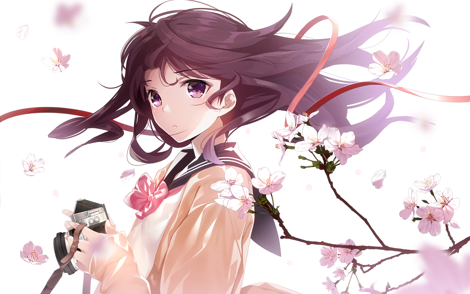 二次元动漫精美电脑壁纸少女篇樱花下16