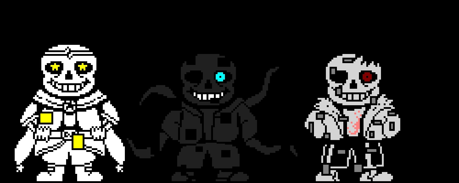 9.dreamsans(0.30加入) and nightmare sans and horror sans(0.