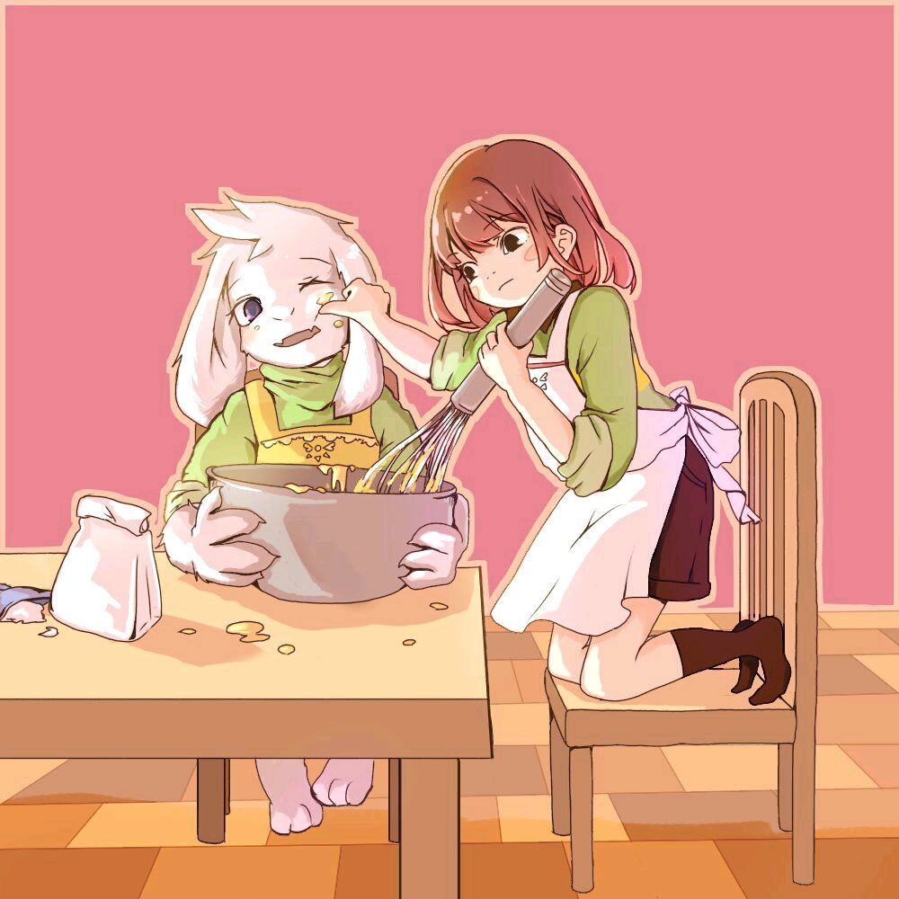 asriel x chara的一些精美图片