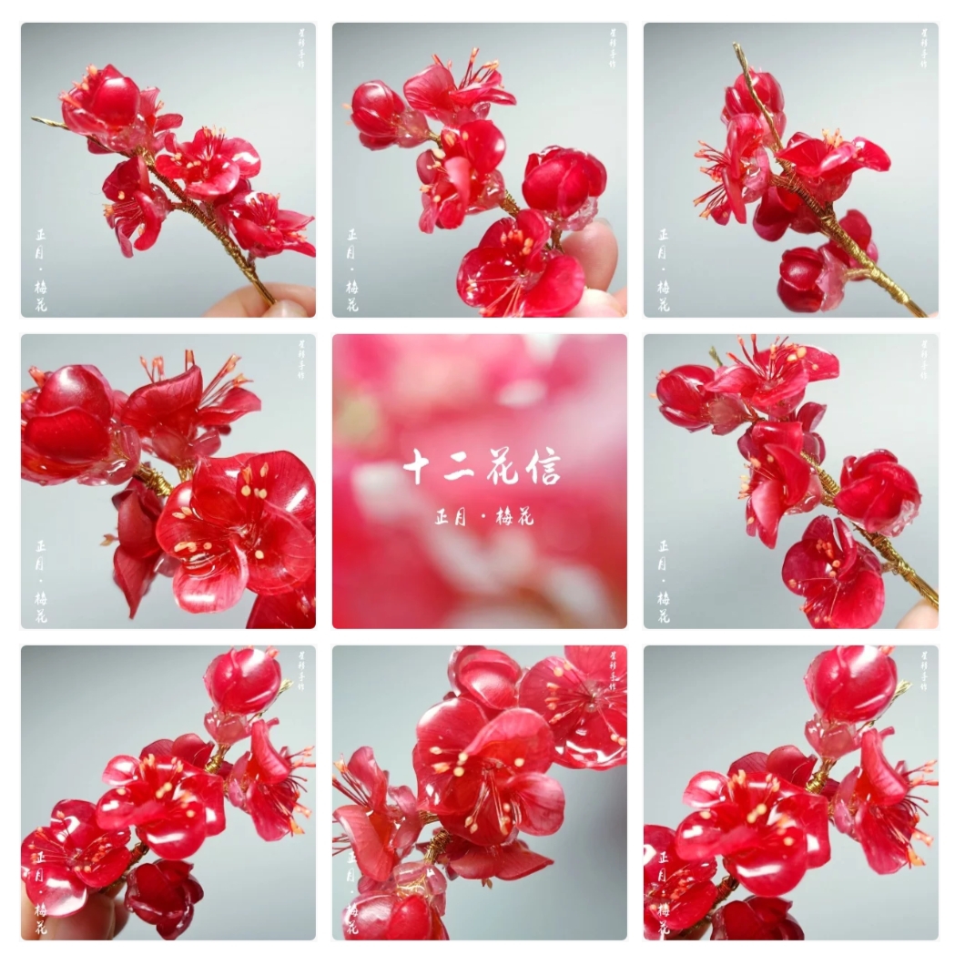 【星移·手作】十二月花热缩展示