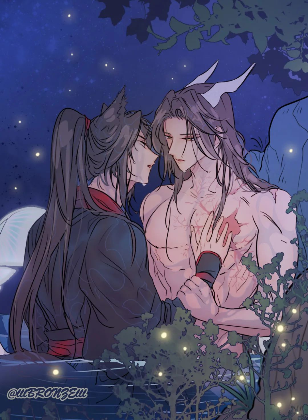 魔道祖师| 一组忘羡插画图,每个设定都好棒!动漫壁纸头像