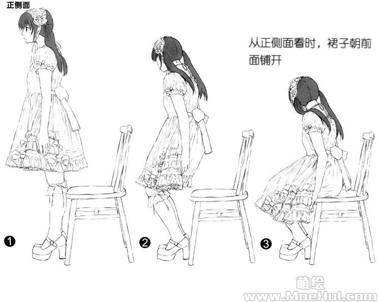 罗莉美少女的"静态"坐姿(罗莉美少女的动作和构图)