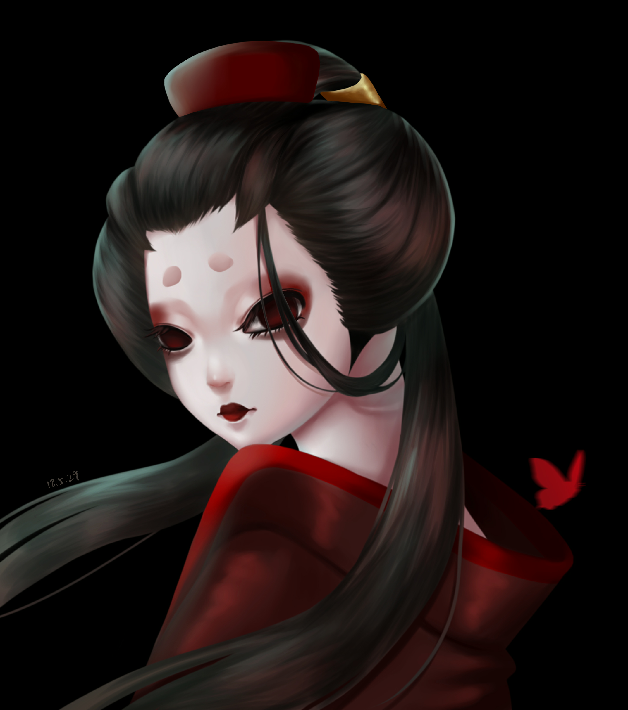 转头一看,什么也没有,只有几只红眸的乌鸦,有些瘆人.