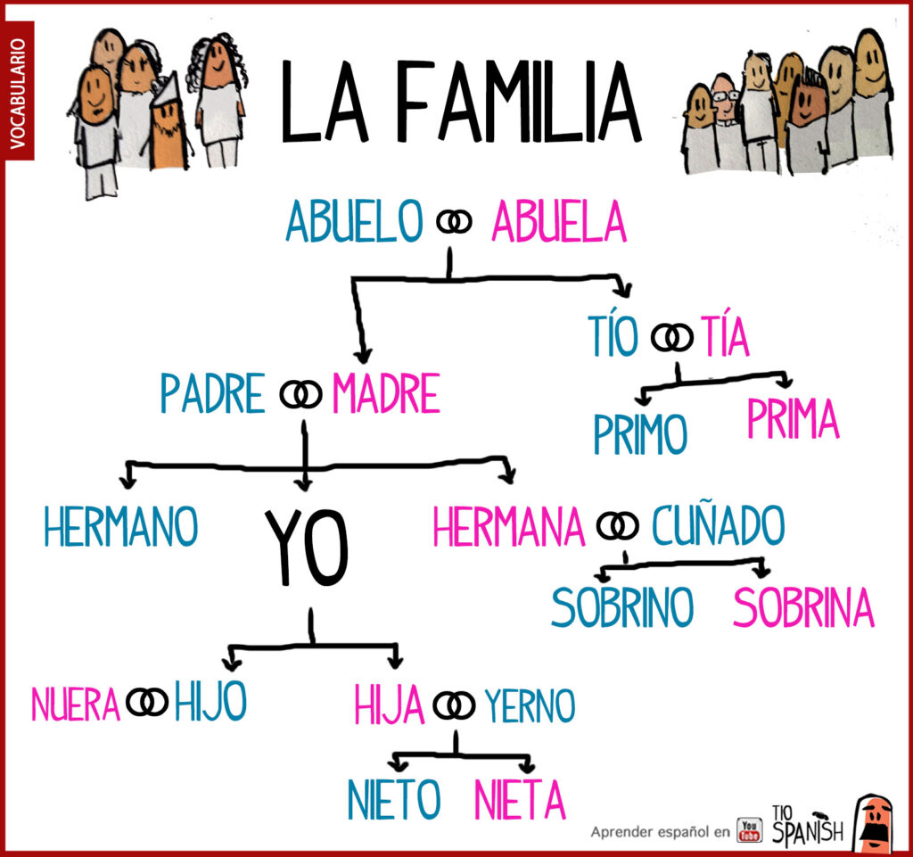 Vocabulario La Familia En Espa Ol