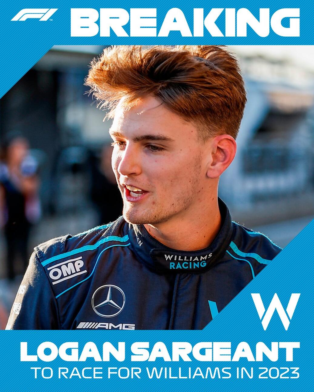 BREAKING Logan Sargeant will race for Williams in 2023 哔哩哔哩