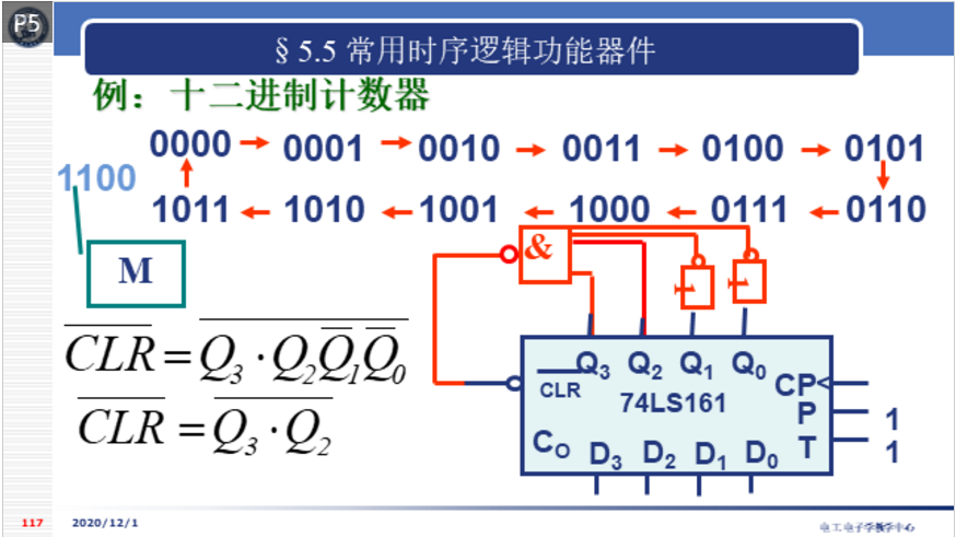 用74ls161设计12进制计数器