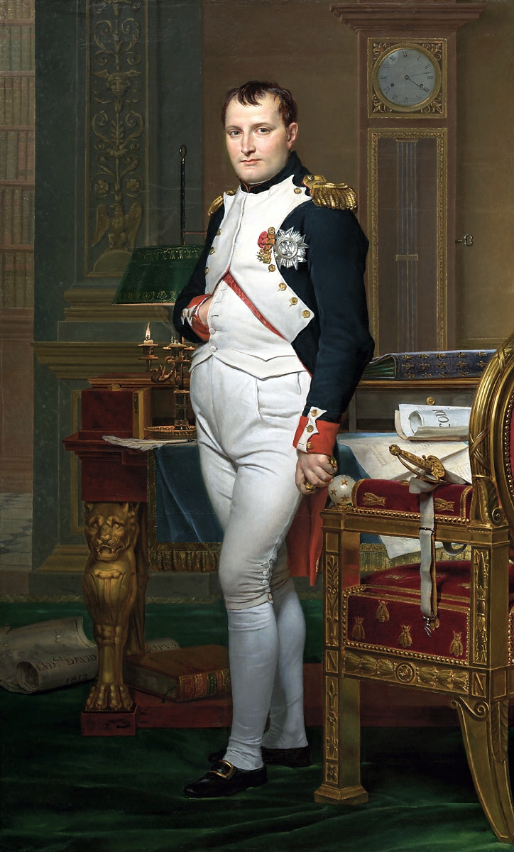 《拿破仑皇帝于杜伊勒里宫书房》 (雅克-路易·大卫作,1812年)
