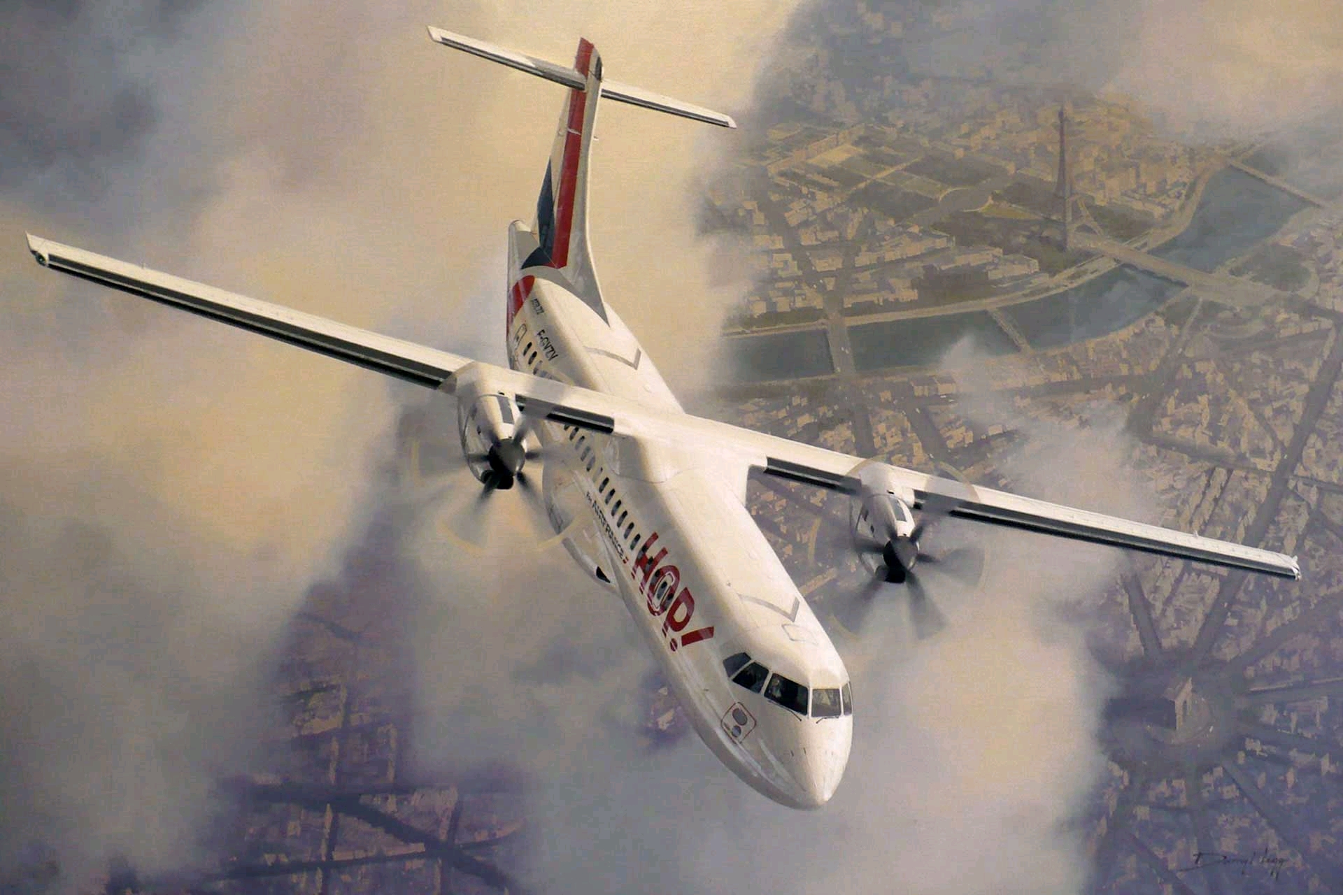atr-72支线客机,作者darryl·legg