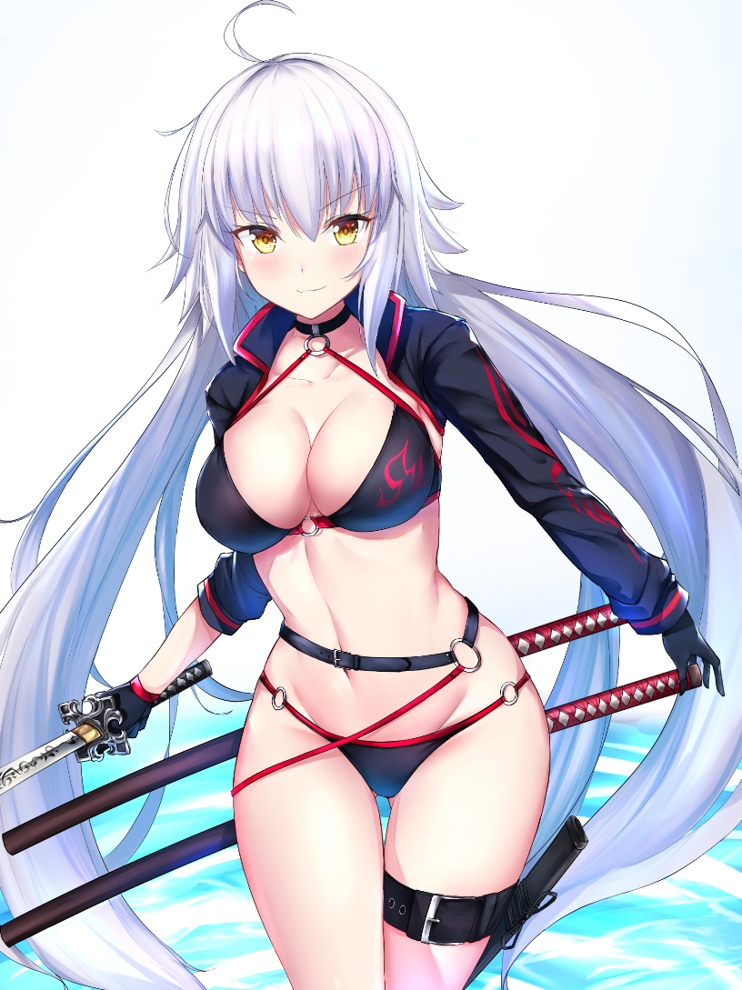fgo龙之魔女黑贞德美图赏(新宿私服篇二)——开门啊master,你点的