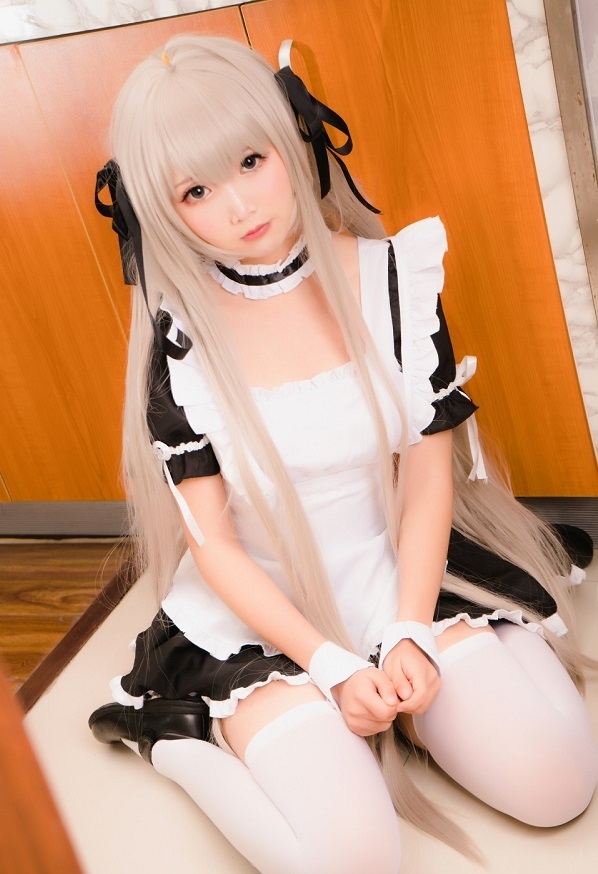 穹妹女仆装cosplay