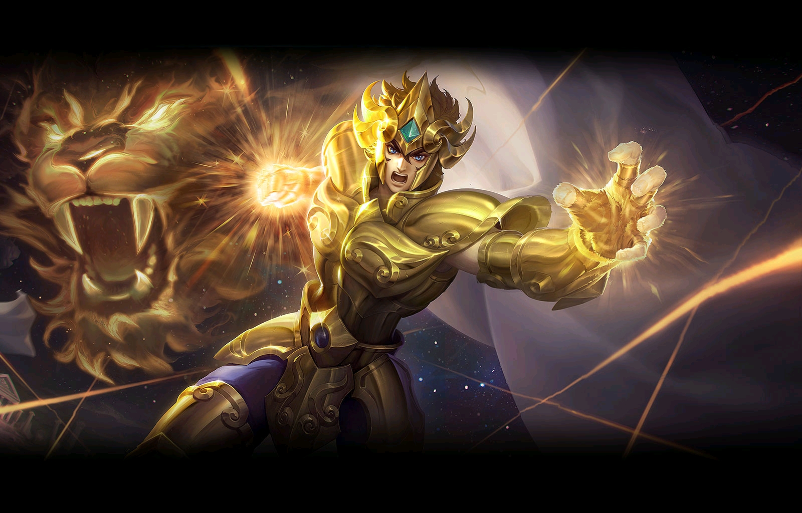 达摩 黄金狮子座首先第一个就是达摩了，作为一个顶尖的存在，其能力还是