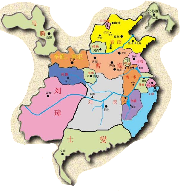 三国演义 39张地图直观分析历史
