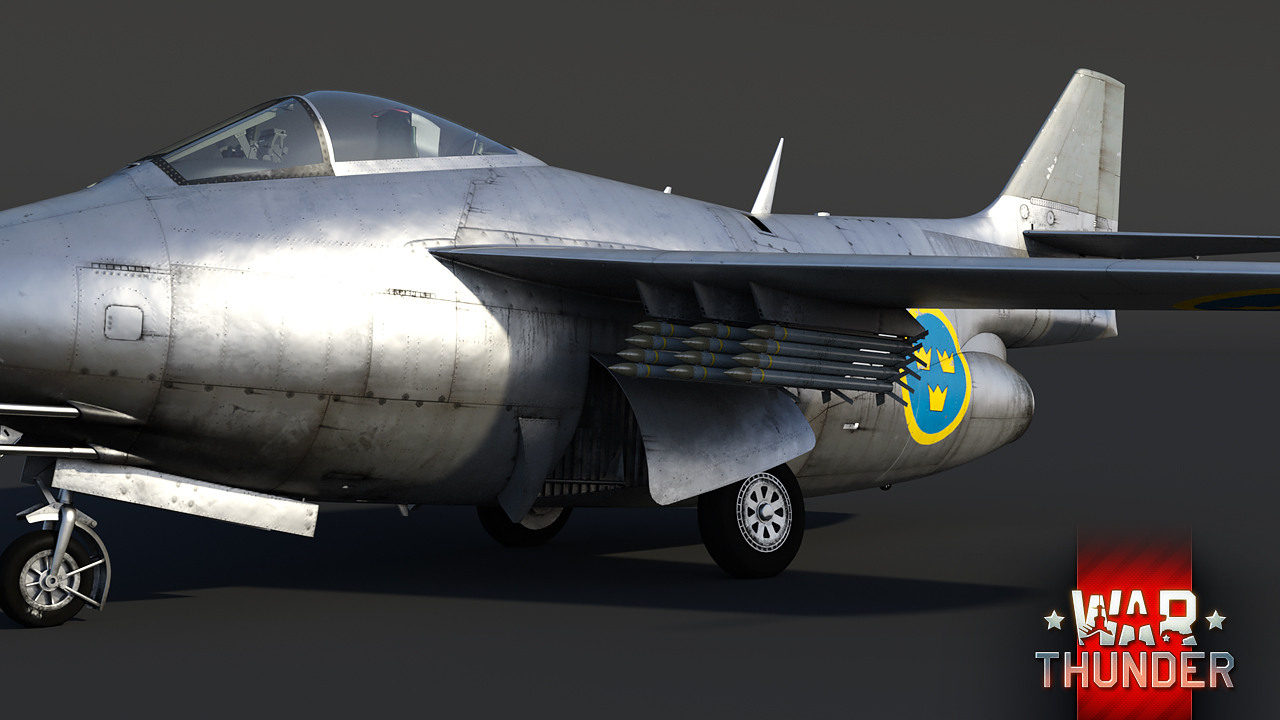 saab j29d 喷气战斗机