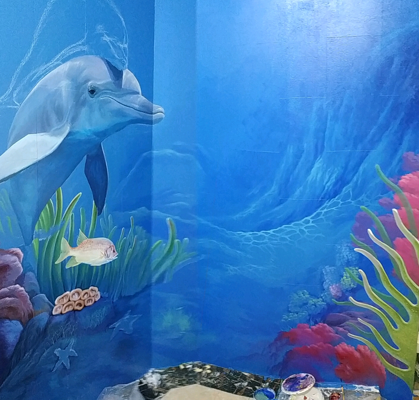 墙画海底世界